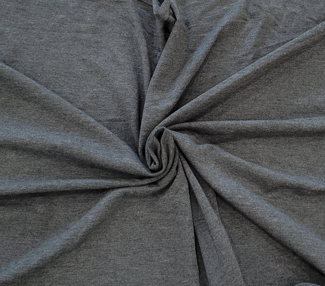 Organic Cotton Tencel Jersey Charcoal