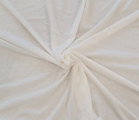 Silk Rayon Cotton Jersey Off White