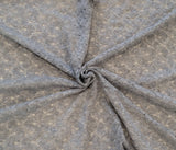 Crochet Lace Gray Cotton Knit