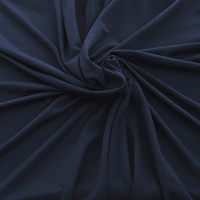 Bamboo Spandex Jersey Knit Navy