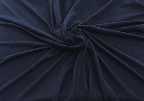 Bamboo Spandex Jersey Knit Navy