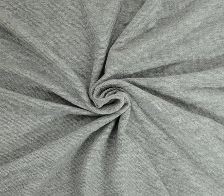 French Terry Knit Heather Gray