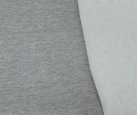 Cotton Blend Sweatshirt Fleece Heather Gray