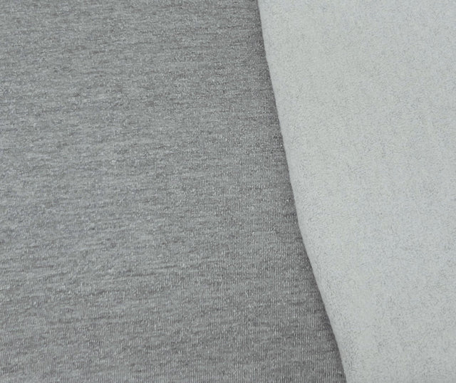 Cotton Blend Sweatshirt Fleece Heather Gray