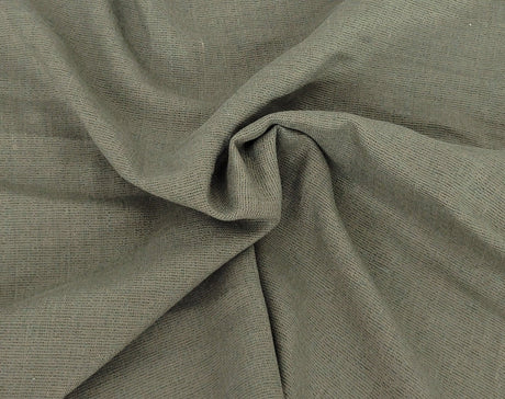 Linen Blend Woven Two-Tone Brown Olive