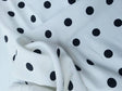 Polka Dot Rayon Acetate White Black