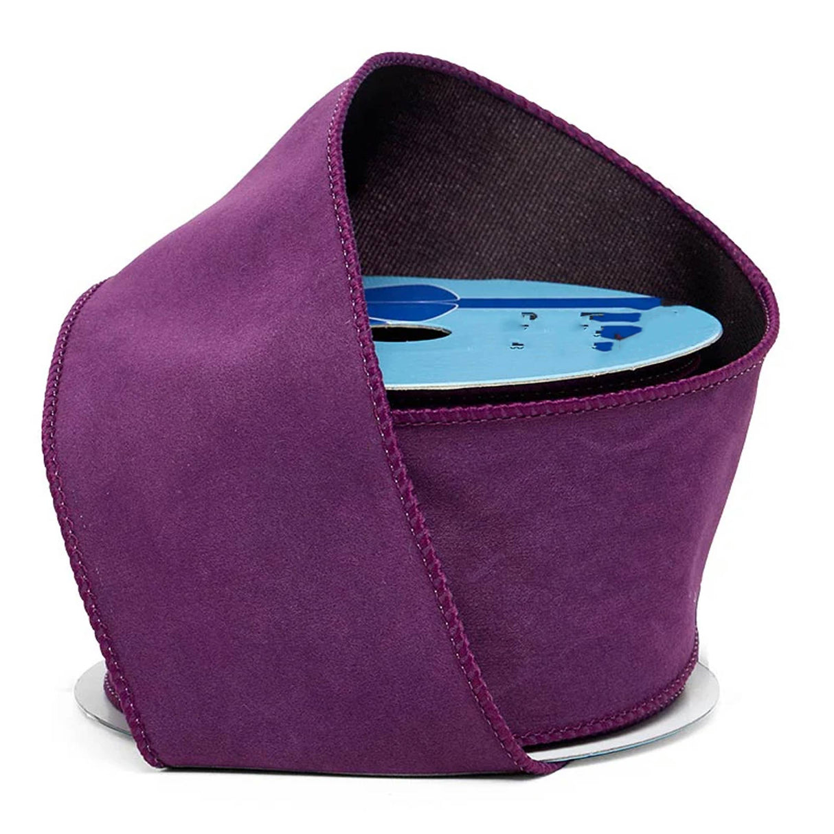 Premium Fine Velour Wired Ribbon 2 1/2 '' X 10 yd Plum Color 1 / ROLL