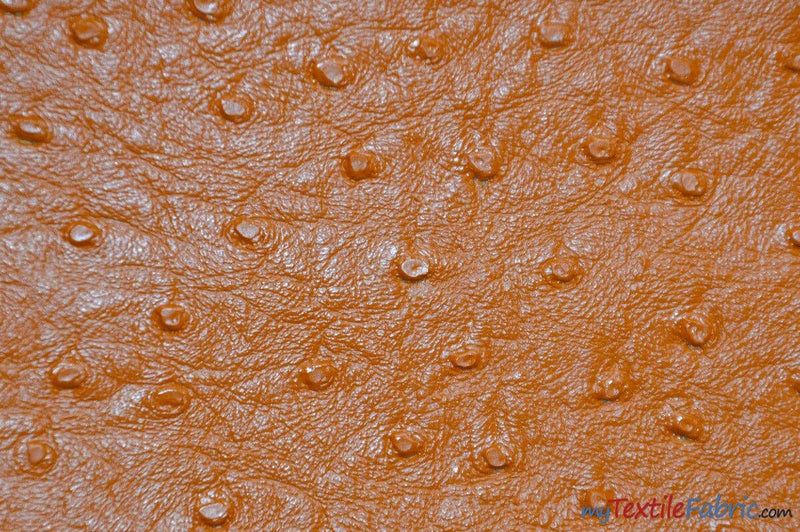 Ostrich Vinyl Faux Leather Vinyl Fabric - Ostrich Texture, 54" Width (1 Yard)