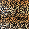 Safari Printed Stretch Velvet Fabric - Tiger, Zebra, Baby Leopard, Leopard, 52" Width (1 Yard)