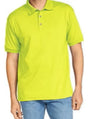 Gildan 8800 Polo DryBlend Fabric - Safety Green, Classic Fit, Moisture-Wicking (1 Piece)