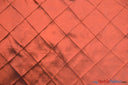 Taffeta Pintuck Fabric - 4" X 4" Diamond Pattern, 58" Width, Multiple Colors (1 Yard)