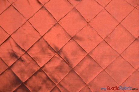 Taffeta Pintuck Fabric - 4" X 4" Diamond Pattern, 58" Width, Multiple Colors (1 Yard)