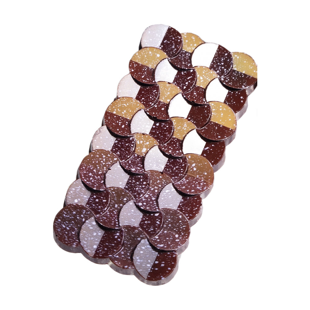 Safranne Viela Faceted Tablet Polycarbonate Chocolate Mold, 3 Cavities
