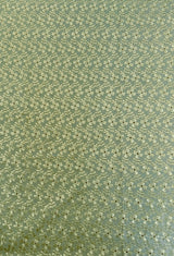 Heavy Eyelet Sage Polyester Cotton Fabric - Sage Floral Embroidery, 41"- 42" Width