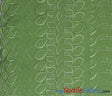 Polyester Cotton Eyelet Embroidery Fabric - One Side Scallop, 45" Wide, Multiple Colors (1 Yard)