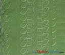 Polyester Cotton Eyelet Embroidery Fabric - One Side Scallop, 45" Wide, Multiple Colors (1 Yard)