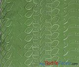 Polyester Cotton Eyelet Embroidery Fabric - One Side Scallop, 45" Wide, Multiple Colors (1 Yard)