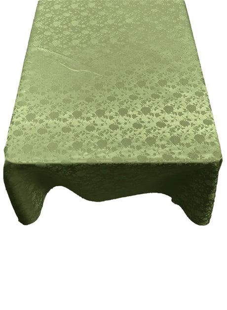 Roses Jacquard Satin Fabric - Rose Pattern, 60" X 108" (1 Piece)
