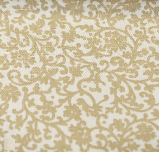 Printed Linen Sage Novelty Fabric