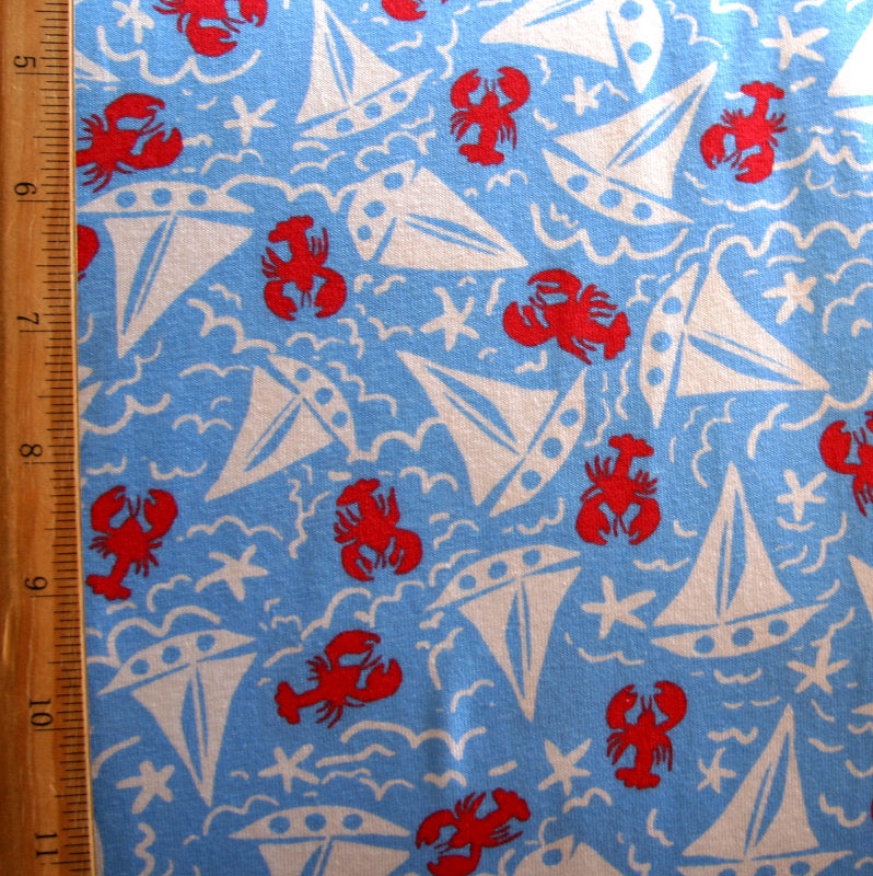 Microfiber Boardshort Fabric Summer Sailing Blue