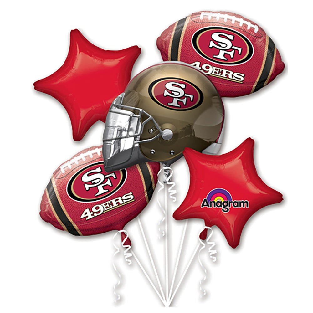 Football Balloon Bouquet San Francisco 49ers