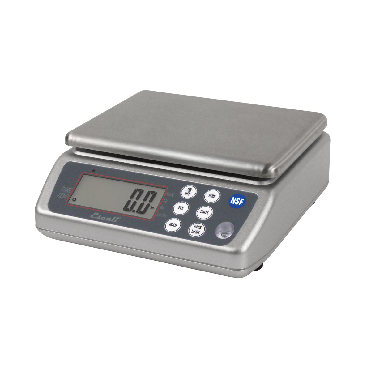 San Jamar Wash-Down Stainless Steel Platform Counting Scale 33 Lb x 0.1 Oz