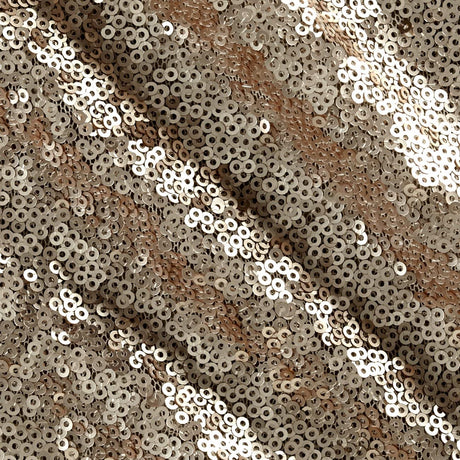Mini Glitz Disc Sequins Polyester Fabric - 3MM Round Sequins, 50" Width (1 Yard)