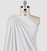 Poly-Spandex Mesh White Performance Activewear