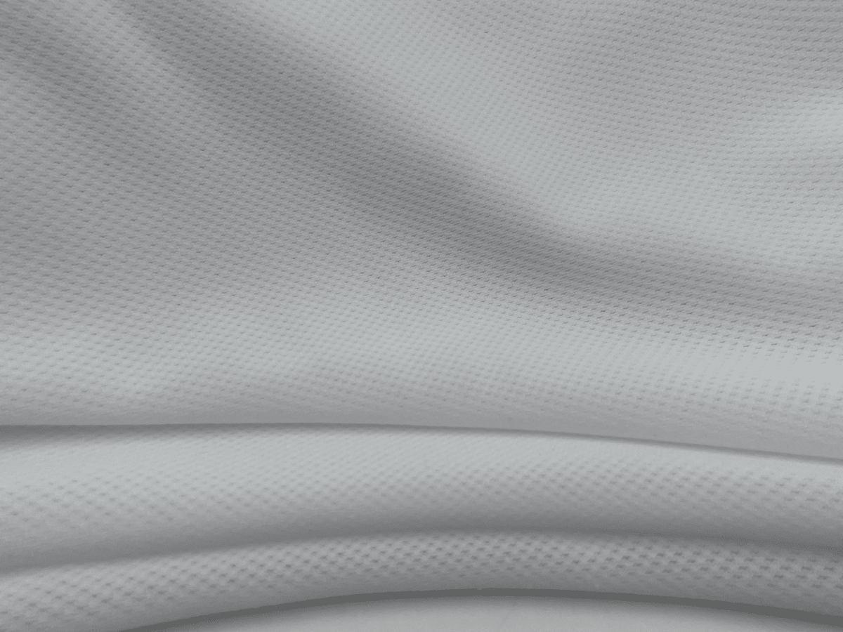 Poly-Spandex Mesh White Performance Activewear