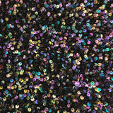 Sanibel Seashell Polyester Velvet Sequin Fabric - Seashell Sequin Embellishment, 49" Width (1 Yard)