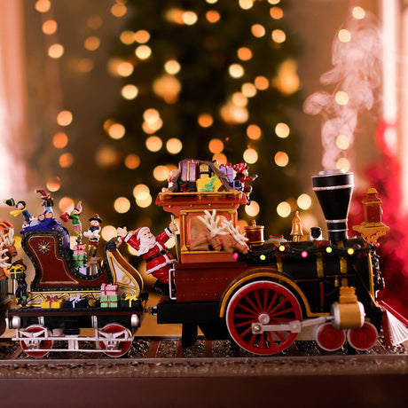 16" Mr. Christmas Animated Santa's Express Train