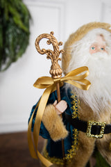 18” Santa Figure - Blue Coat