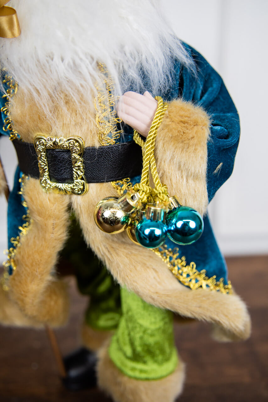 18” Santa Figure - Blue Coat