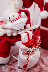 14” Santa in Chair With Bears