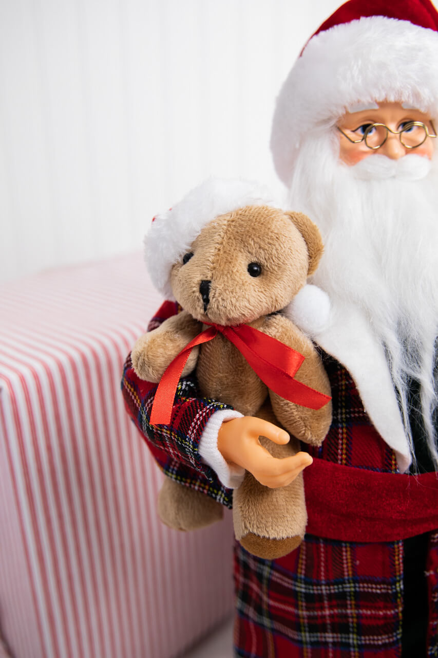 18" Santa in Pajamas Figurine