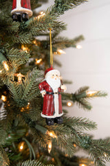 3” Resin Santa With Toys Ornament
