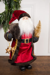 19 Inch Santa Figure with Stars & Tree
