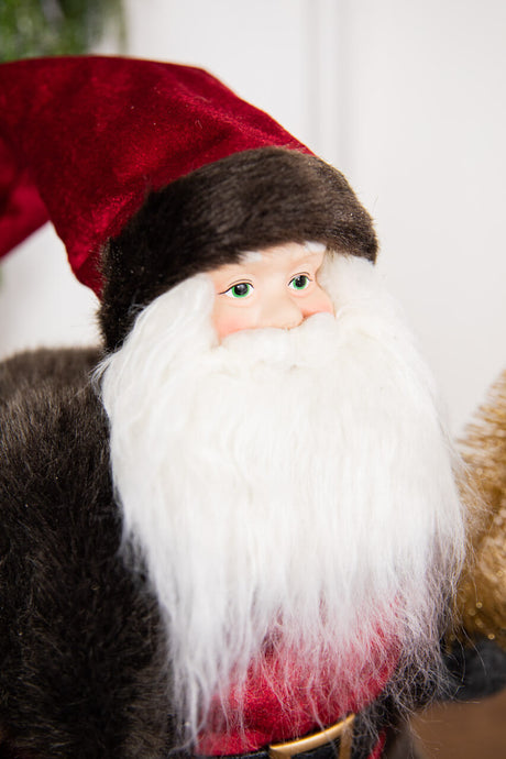 19” Santa Figure with Stars & Tree