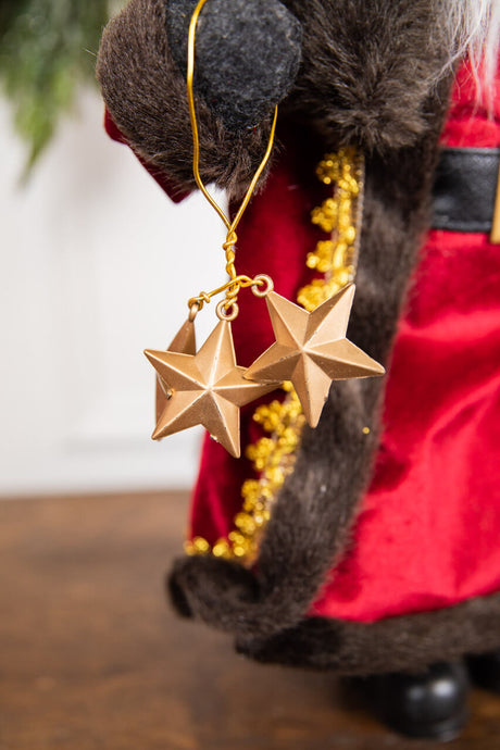 19” Santa Figure with Stars & Tree