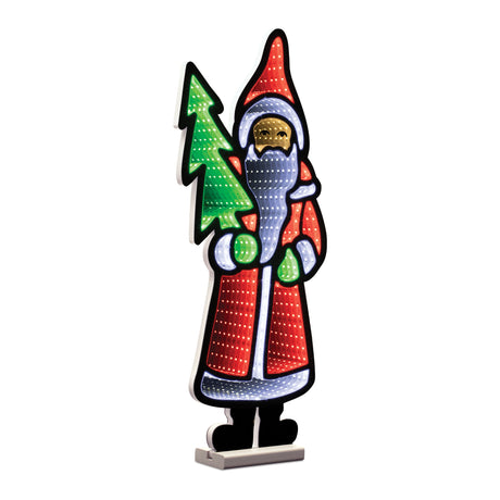 23.5"H Santa with Tree Infinity Light
