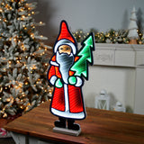 23.5"H Santa with Tree Infinity Light