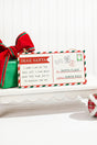 12.5"L x 6"H Dear Santa Postcard Sign