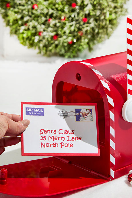 10" Santa's Enchanted Mailbox - Red