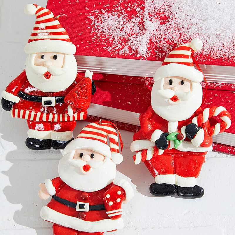 5 Inch Santa Resin Ornament Decorative Christmas Hanging Ornament