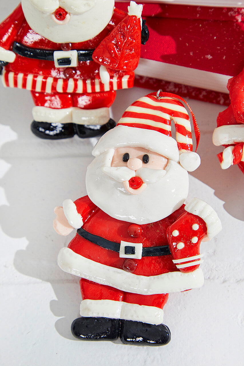 5" Santa Resin Ornament