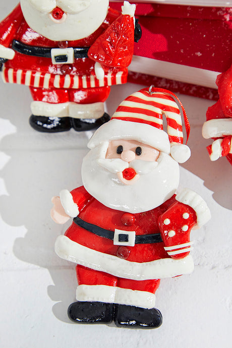 5" Santa Resin Ornament