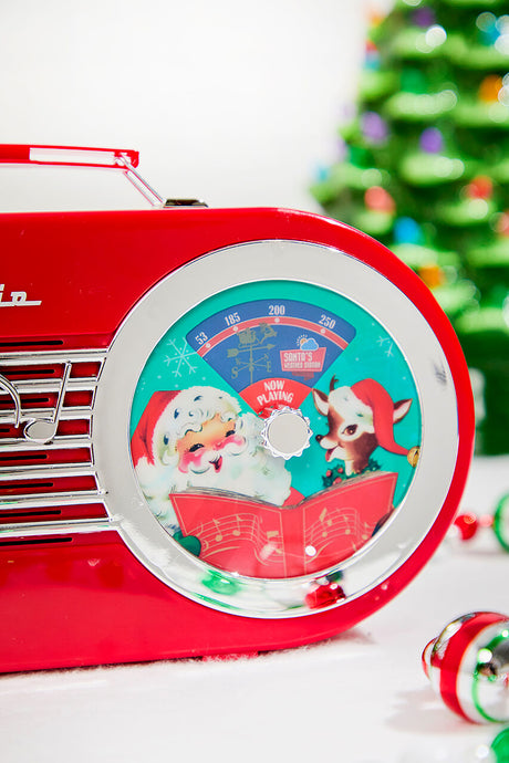 10" North Pole Radio Red
