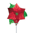 Foil Balloon Satin Infused Poinsettia Mini Shape