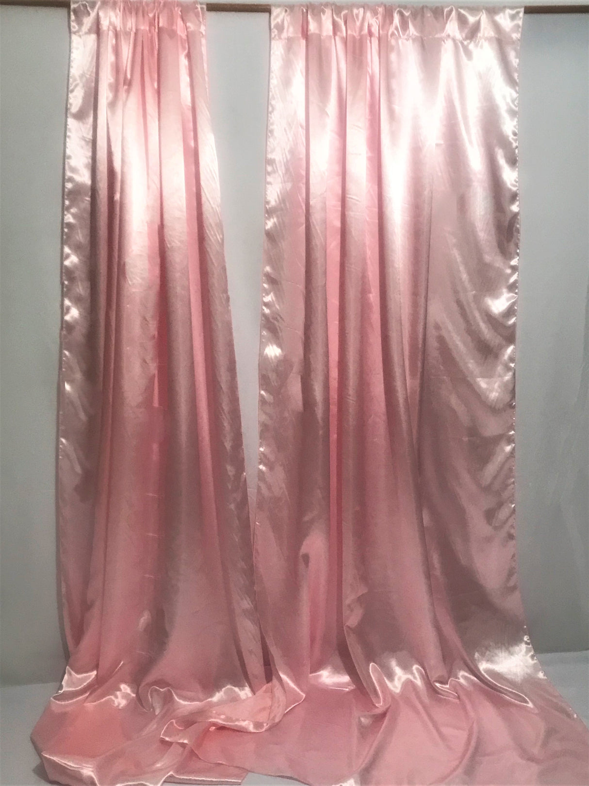 Satin Backdrops Polyester Satin Fabric - Shiny, Multiple Colors, 10' Width