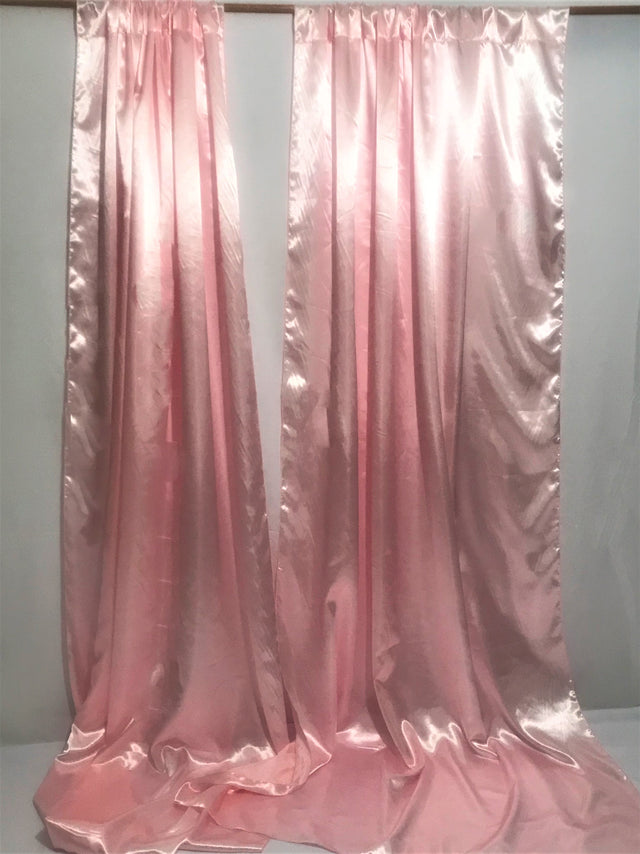 Satin Backdrops Polyester Satin Fabric - Shiny, Multiple Colors, 10' Width